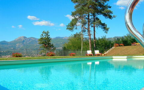 Villa Saida: Swimming Pool, Property, Resort, Real Estate, Leisure, Water, Azure, Vacation, Estate, Building