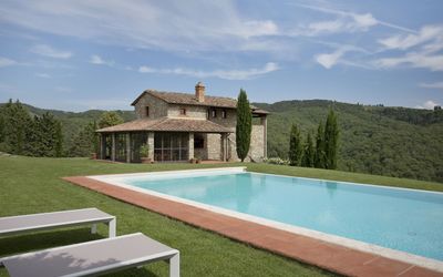La Maccinaia 14: Property, Swimming Pool, House, Estate, Building, Home, Real Estate, Villa, Grass, Farmhouse