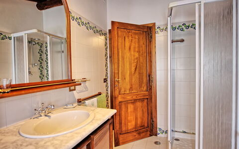 Casale Giulio: Bathroom, Room, Property, Building, House, Real Estate, Interior Design, Bathroom Cabinet, Furniture, Home
