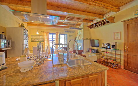 Villa Margherita: Room, Property, Countertop, Building, Furniture, Kitchen, Ceiling, Cabinetry, Interior Design, Home