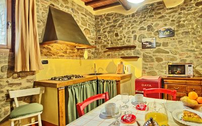 Orietta 1: Room, Property, Interior Design, Yellow, Building, Wall, Furniture, Countertop, Wallpaper, Kitchen