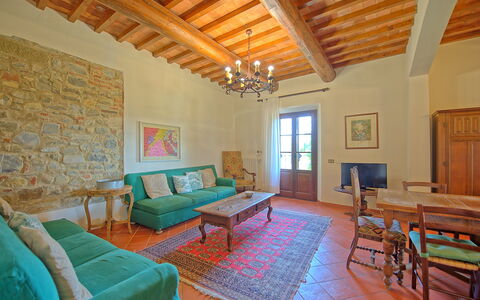 Il Frantoio: Room, Property, Furniture, Building, Interior Design, House, Real Estate, Living Room, Ceiling, Table