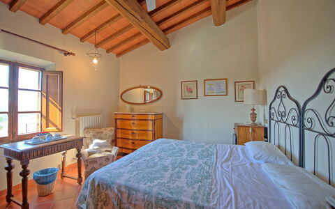 Il Frantoio: Bedroom, Room, Property, Furniture, Bed, Bed Frame, Building, Ceiling, Bed Sheet, Interior Design