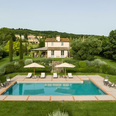 Villa Danilo: Sky, Swimming Pool, Building, Plant, Tree, Land Lot, Grass, Landscape, Rectangle, Natural Landscape