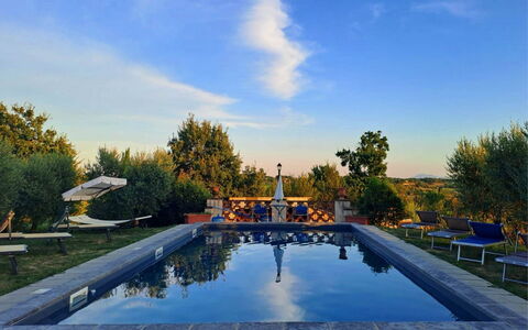 Fattoria la Gabola: Water, Sky, Plant, Cloud, Property, Swimming Pool, Tree, Body Of Water, Landscape, Leisure