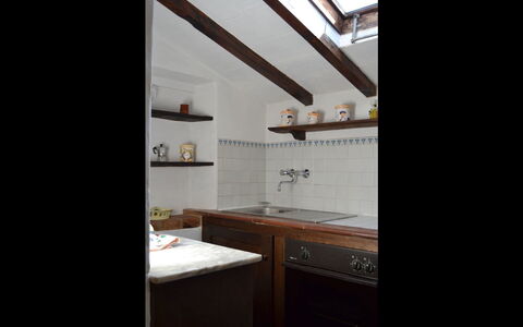 Fattoria la Gabola: Room, Property, Building, Interior Design, House, Architecture, Furniture, Kitchen, Material Property, Loft