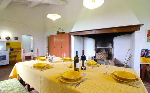 Santa Vittoria: Yellow, Room, Property, Interior Design, Furniture, Building, Table, House, Dining Room, Real Estate