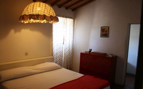 Agriturismo Bevignano: Room, Bedroom, Furniture, Lampshade, Bed, Property, Lighting Accessory, Lighting, Interior Design, Building