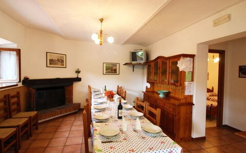 Casale Aiola: Room, Property, Building, Interior Design, Ceiling, Dining Room, Furniture, House, Real Estate, Restaurant