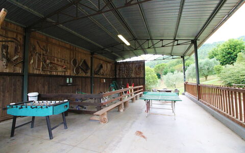 Casale Aiola: Plant, Table, Wood, Tree, Shade, House, Leisure, Outdoor Furniture, Porch, Landscape