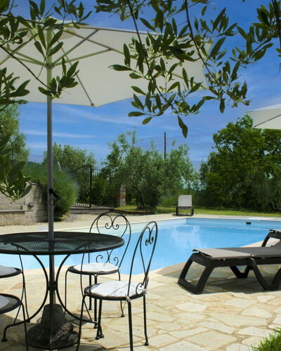 La Rogaia: Umbrella, Furniture, Outdoor Furniture, Shade, Chair, Outdoor Table, Flowerpot, Swimming Pool, Design, Houseplant