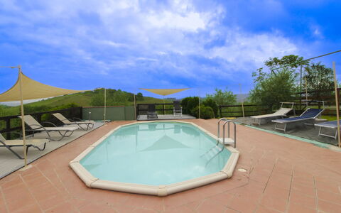 Casa Bella: Swimming Pool, Outdoor Furniture, Furniture, Chair, Resort, Shade, Umbrella, Sunlounger, Eco Hotel, Leisure Centre