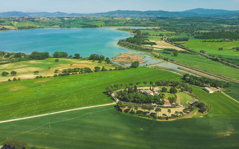 Poggio Falcone: Water, Sky, Water Resources, Cloud, Green, Natural Landscape, Natural Environment, Highland, Tree, Land Lot