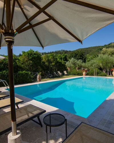 Villa degli Olivi: Water, Building, Sky, Property, Furniture, Plant, Swimming Pool, Table, Azure, Umbrella