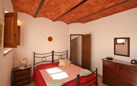 Pienza: Bedroom, Bed, Room, Furniture, Property, Building, Interior Design, Ceiling, Bed Sheet, Bed Frame