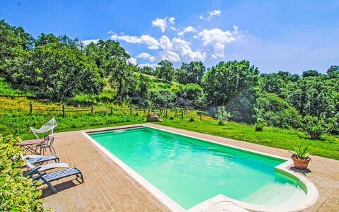 Casalini: Blue, Swimming Pool, Garden, Resort, Eco Hotel, Landscaping, Farmhouse, Water Feature, Hacienda, Backyard