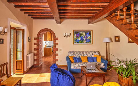 Podere Sant'angelo: Room, Property, Building, Ceiling, House, Interior Design, Real Estate, Furniture, Living Room, Villa