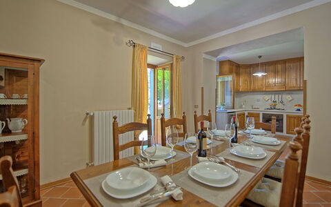 Villa Crispinino: Room, Property, Dining Room, Furniture, Interior Design, Building, Real Estate, Table, House, Ceiling