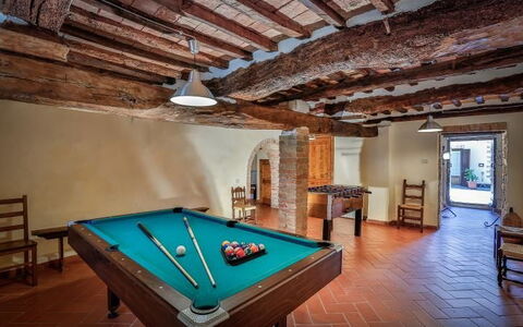 Cerretalta: Billiard Room, Billiard Table, Room, Recreation Room, Games, Pool, Property, Indoor Games And Sports, Furniture, English Billiards