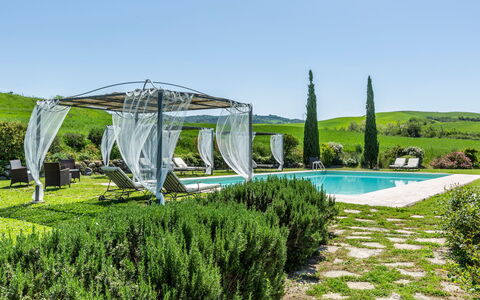 Villa Castiglione: Swimming Pool, Outdoor Furniture, Garden, Landscaping, Lawn, Backyard, Eco Hotel, Farmhouse, Resort