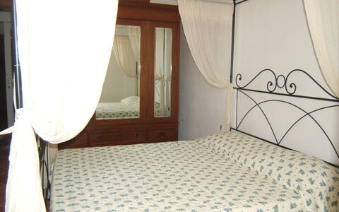 Villa Giulia Follonica: Bedroom, Bed, Room, Property, Furniture, Mattress, Bed Sheet, Bed Frame, Bedding, Canopy Bed