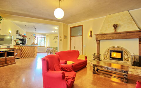 Villa Lorenzo: Room, Living Room, Property, Furniture, Interior Design, Building, Floor, Yellow, Real Estate, House