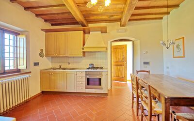 Tenuta 5: Room, Property, Furniture, Building, Ceiling, Floor, Cabinetry, Kitchen, Wood Flooring, Countertop