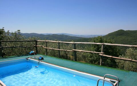 La Casina del Bosco: Water, Sky, Water Resources, Property, Blue, Swimming Pool, Azure, Plant, Fence, Mountain
