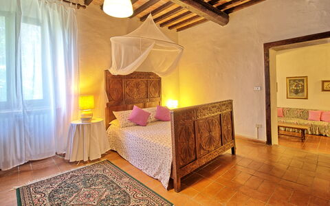 Villa Campogialli: Room, Property, Furniture, Bed, Bedroom, Interior Design, Building, Floor, Bed Sheet, Ceiling