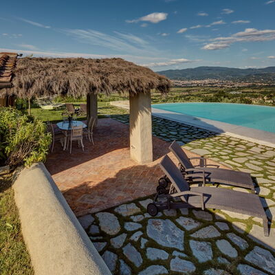 Villa Agazzi: Property, Natural Landscape, Real Estate, Sky, Estate, House, Azure, Swimming Pool, Home, Building