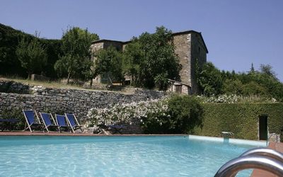 Badia a Coltibuono: Swimming Pool, Water, Leisure, Property, Vacation, Resort, Leisure Centre, Villa, Resort Town, Building