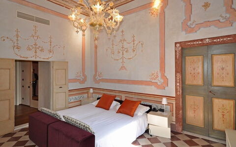 Villa Gubbio: Room, Bedroom, Property, Furniture, Interior Design, Ceiling, Building, Wall, Bed, Bed Sheet