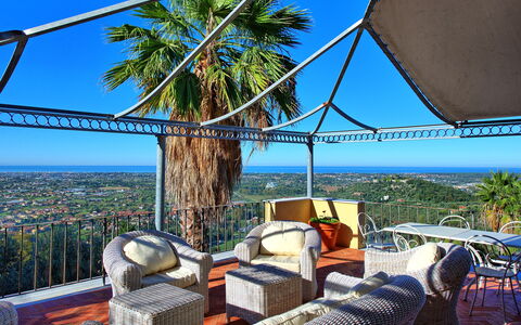 Villa Camaiore: Property, Sky, Room, Real Estate, Tree, Vacation, House, Building, Furniture, Leisure