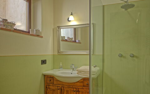 Villa Noceta: Bathroom, Room, Property, Bathroom Cabinet, Bathroom Accessory, Bathroom Sink, Wall, House, Interior Design, Sink