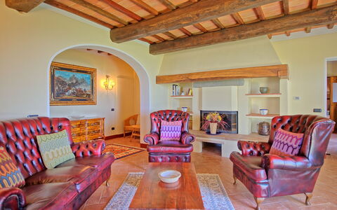 Villa Noceta: Room, Property, Living Room, Furniture, Building, House, Interior Design, Real Estate, Home, Ceiling