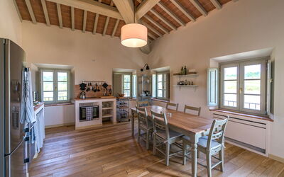 La Valle 3 Castelfalfi: Furniture, Window, Couch, Wood, Table, Picture Frame, Chair, Interior Design, Living Room, Floor