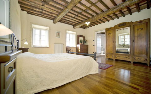 Teto: Bedroom, Room, Property, Furniture, Ceiling, Bed, Wood Flooring, Interior Design, Floor, Building