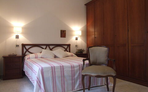 Villa Agrifogli: Bedroom, Bed, Room, Furniture, Bed Sheet, Property, Bed Frame, Bedding, Floor, Wall