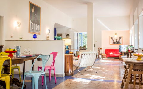 Marina Dei Ronchi Prestige: Room, Property, Furniture, Interior Design, Building, Yellow, House, Dining Room, Floor, Table